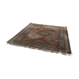 Tapis d'orient ancien fond orange 233x268cm