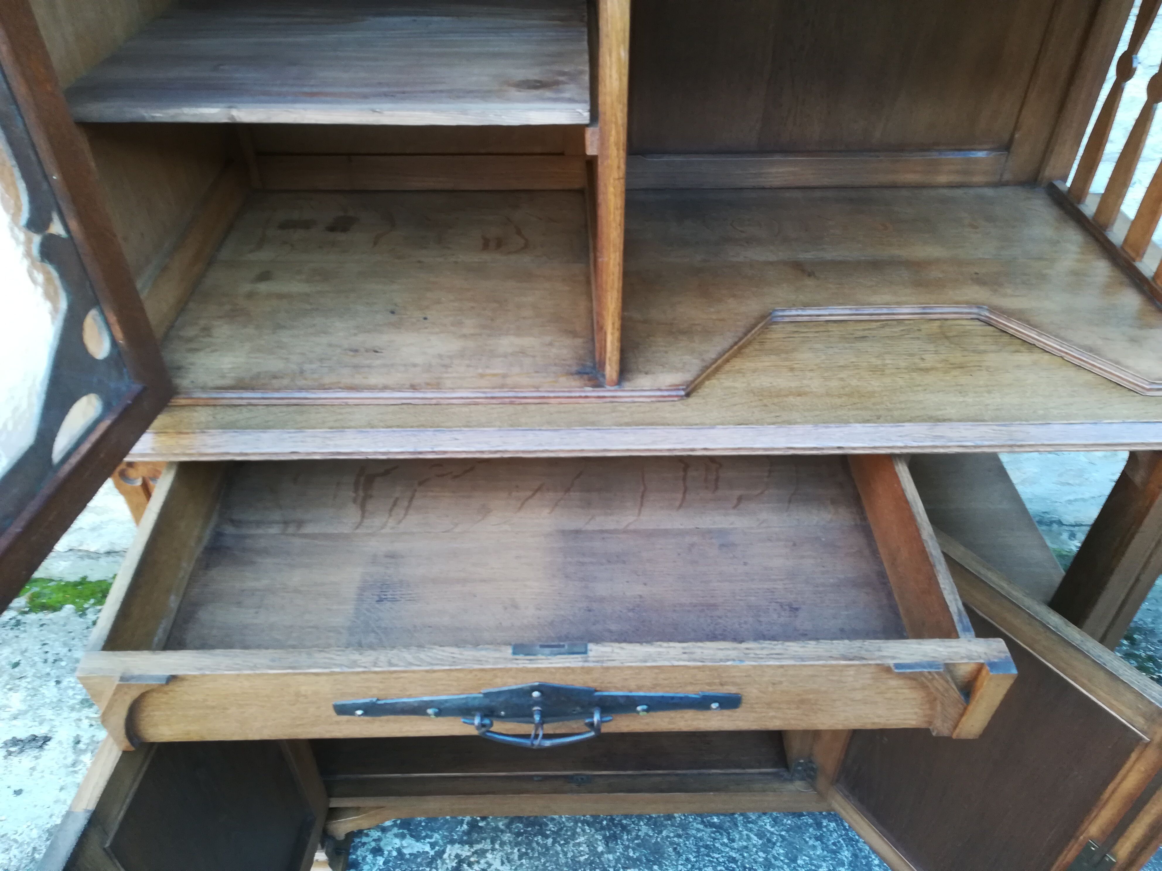 Asymetric art nouveau buffet