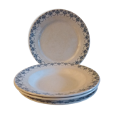 lot 4 plates U&C Sarreguemines model Léonie year 1918