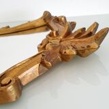 Miroir baroque doré à la feuille d'or