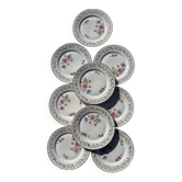 Small Dessert Plates - Limoges Porcelain - Mehun Enamels