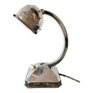 lampe de bureau chromée - art
