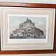 Vintage Framed Watercolour Print "Mont St Michel"