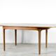 Midcentury Oblong Teak Extending Table. Vintage Modern / Danish / Retro Style .