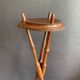 Napoleon III tripod plant stand in bamboo-style wood