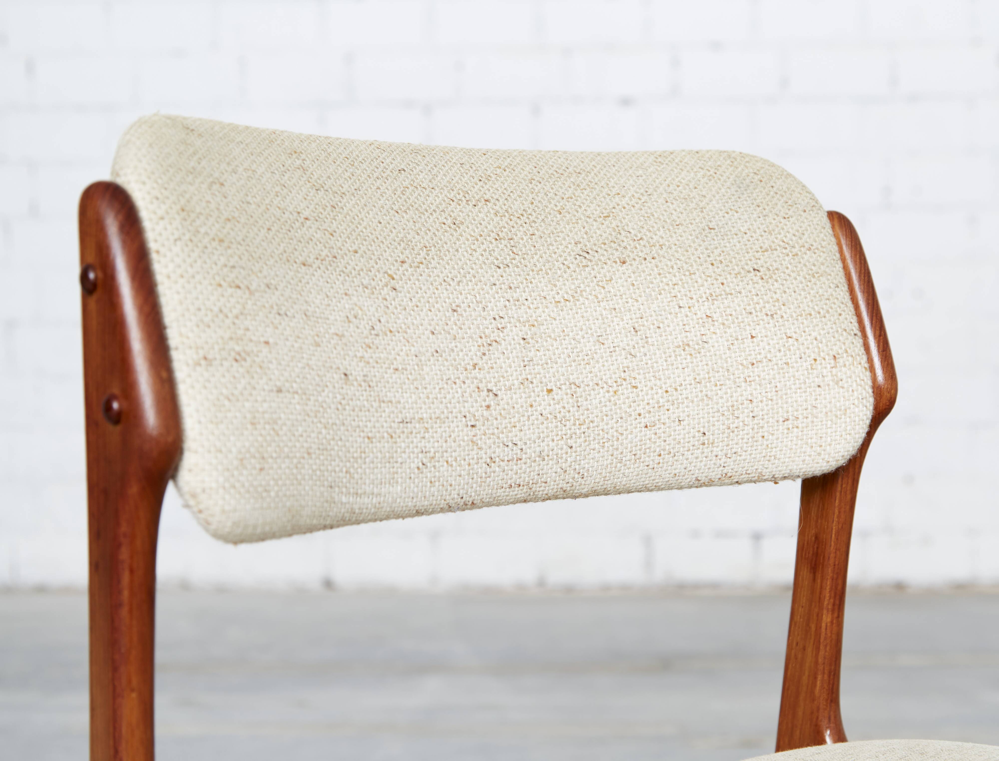 Set of 5 Erik Buck Dining Chair No.49 for O.D. Møbler