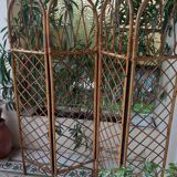 Paravent rotin vintage