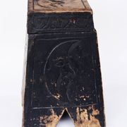 Antique Mystical Moon Stool / Step Stool / Secret Storage Box, circa 1900
