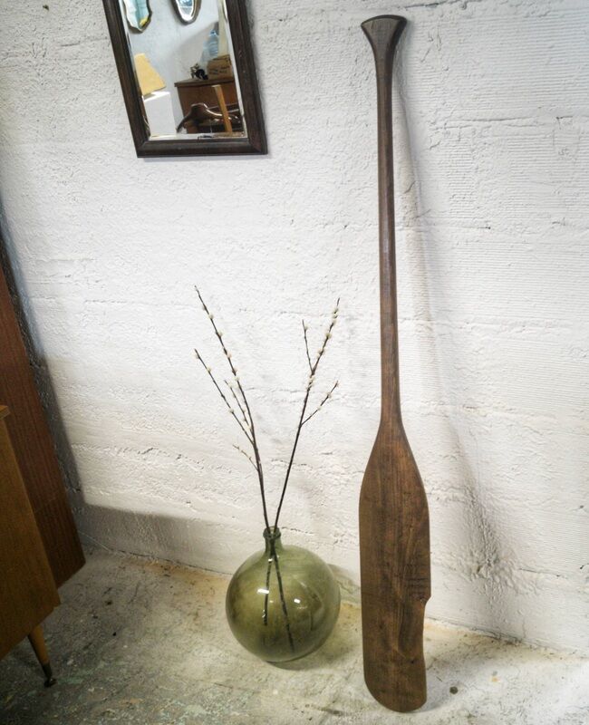 Old wooden oar