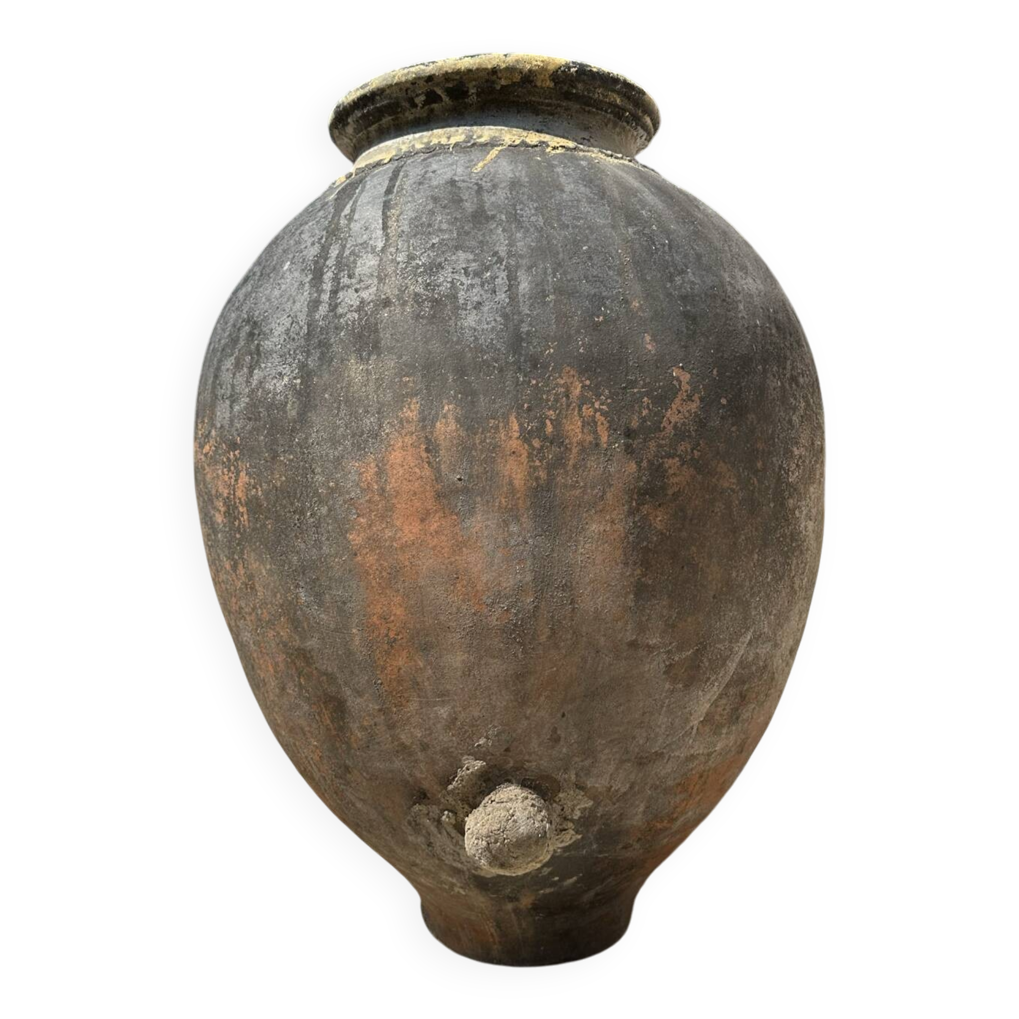 18th-century ancient terracotta wine jar