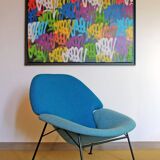 Model F555 armchair by Pierre Paulin, published by Artifort in the 1960s.