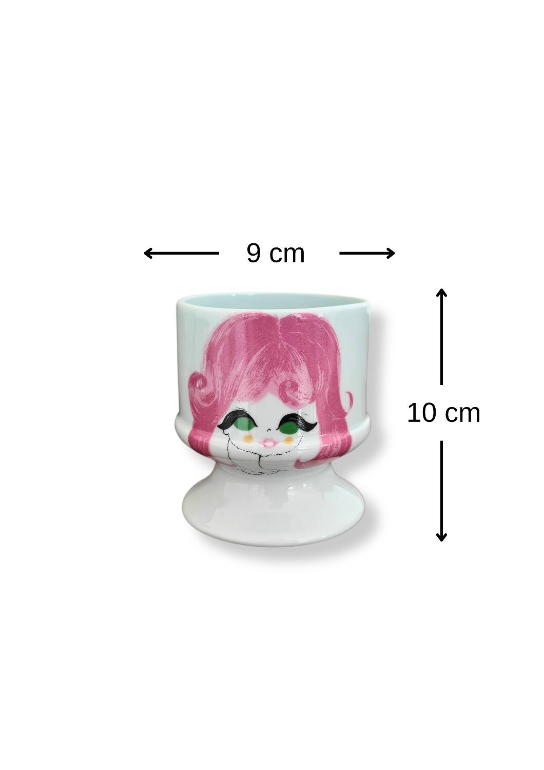 Cache pot vintage porcelaine de l'Aubrac