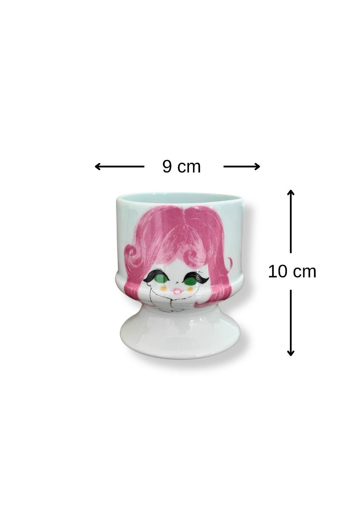 Cache pot vintage porcelaine de l'Aubrac