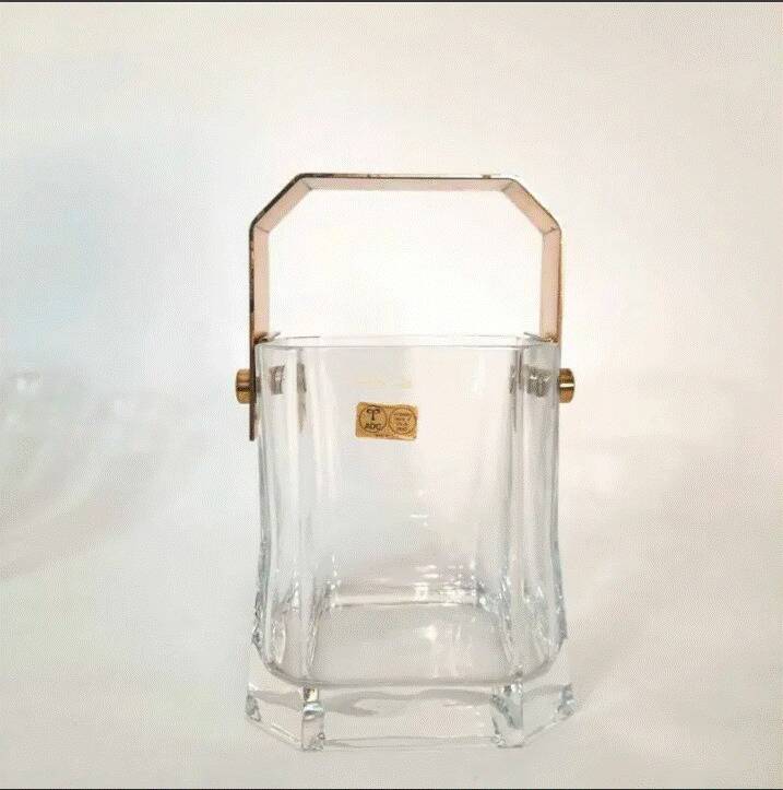 Set of 11 glasses with ice bucket, Tumbler Designer Cino Boeri for Arnolfo