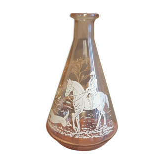 Small decanter vintage hunting theme
