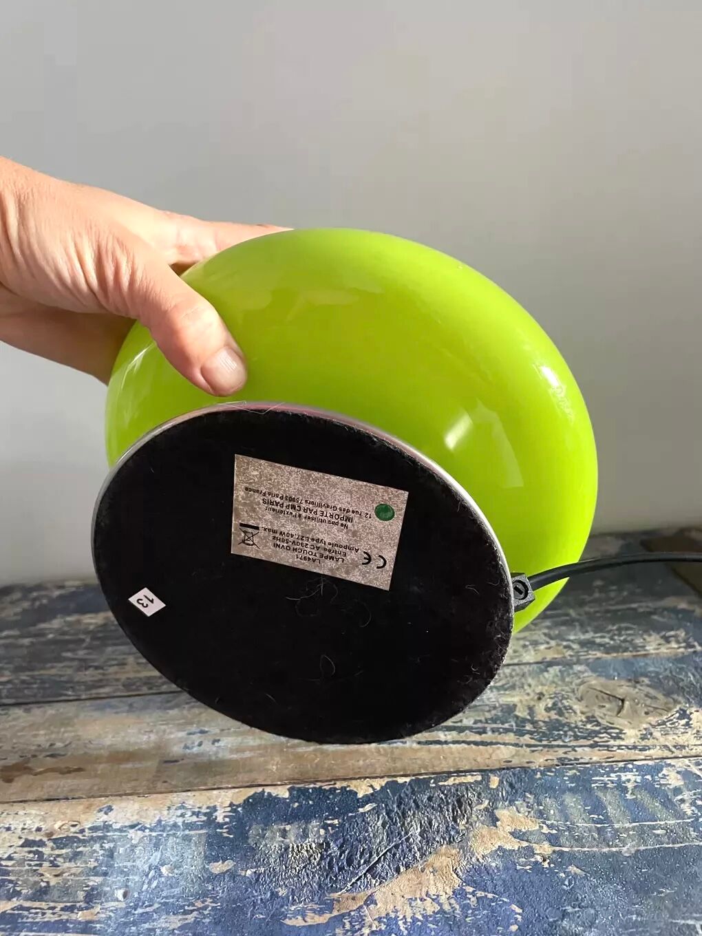 Green mushroom lamp touch UFO