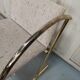 Bench armchair furniture chrome gold 70s