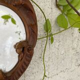 Hand mirror bird motif