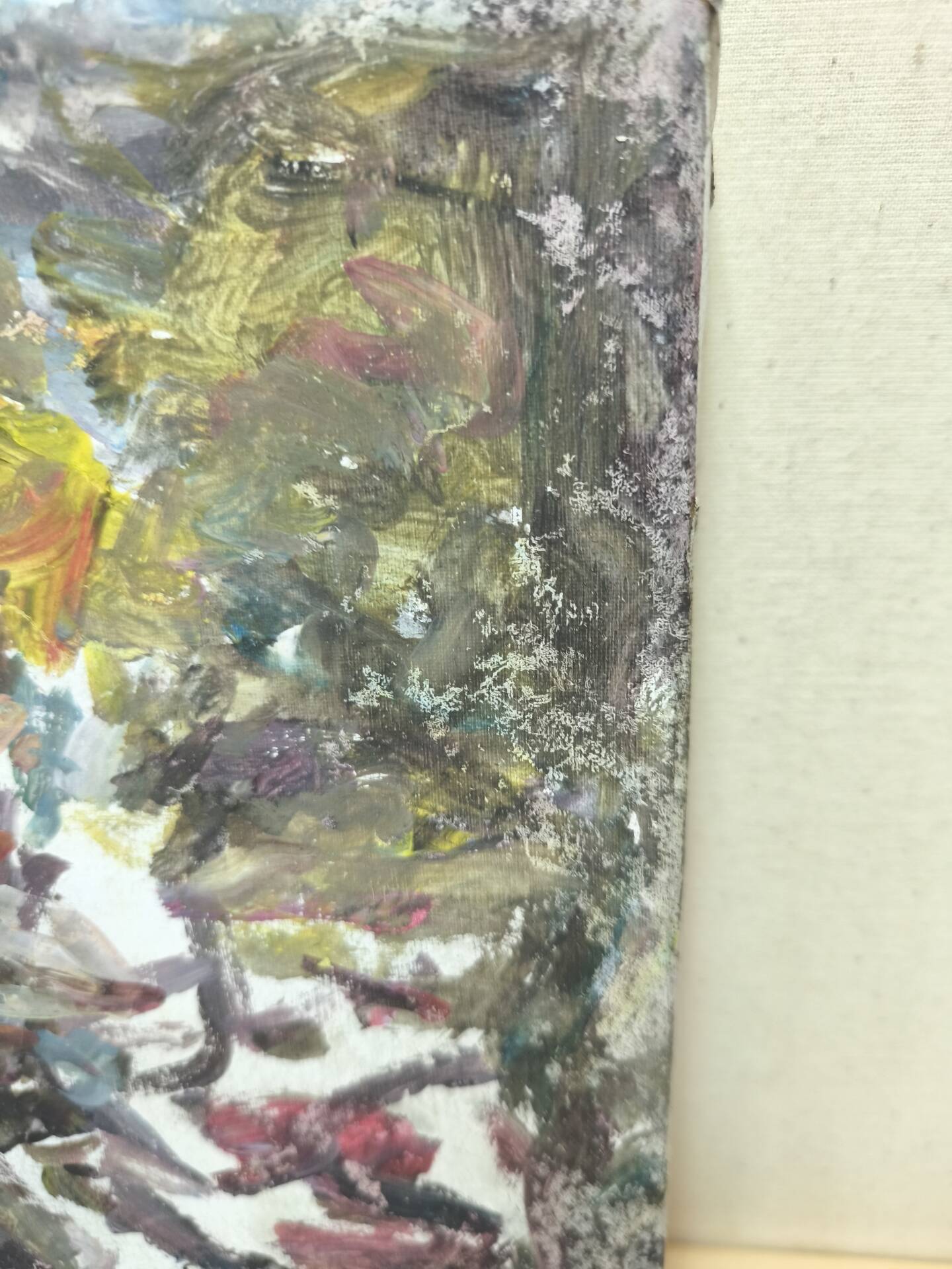 Textured Abstract Figures – Oil on Canvas