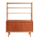 Scandinavian teak bookcase with writing desk, 1960s