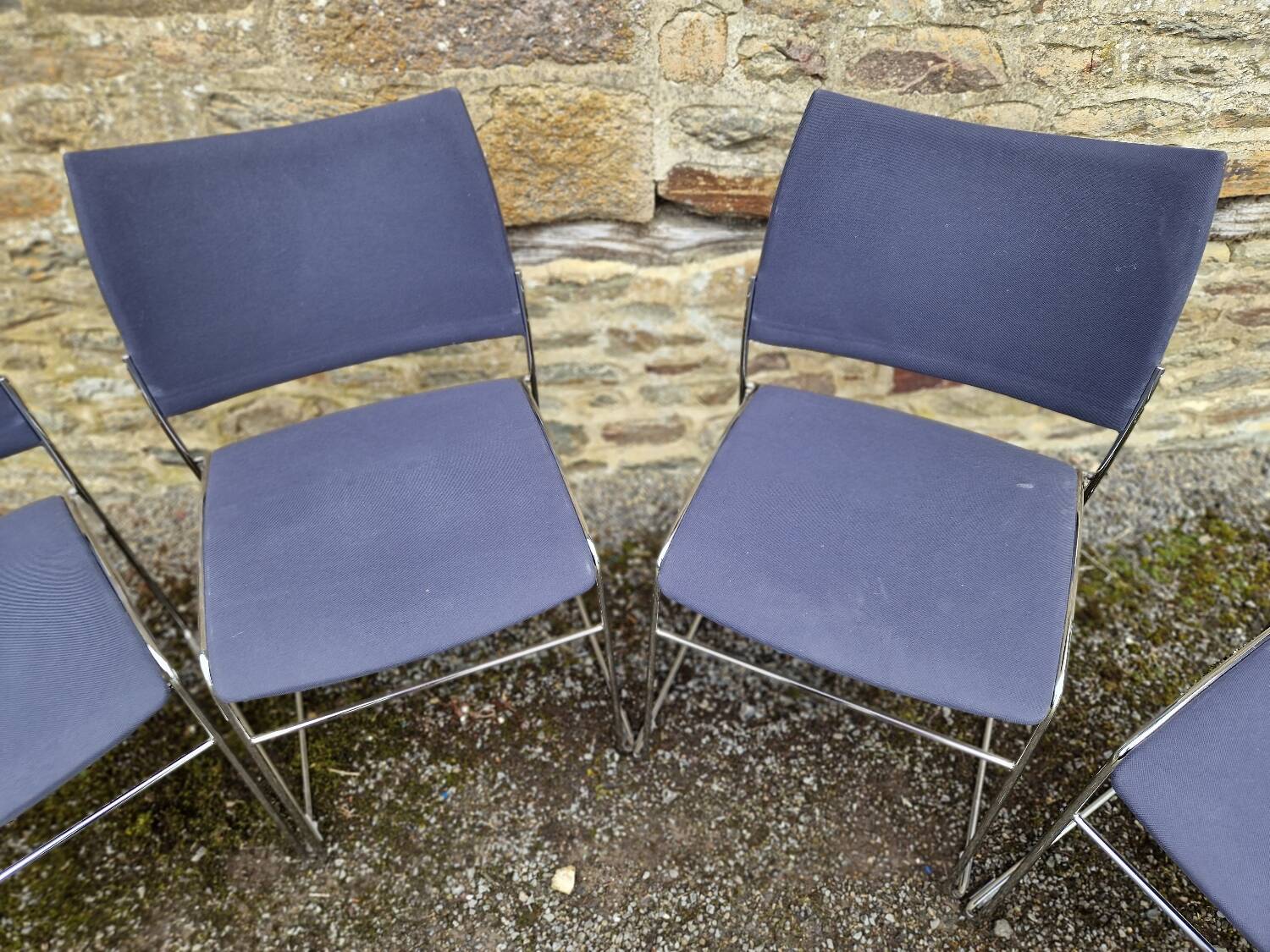 Set of 6 stackable Curvy chairs Casala edition