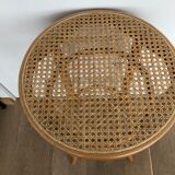 High stool in cannage