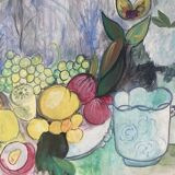 Still life with fruit signed