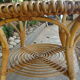 Vintage rattan/wicker round table