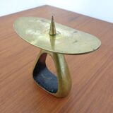 Austrian Model 3600 Candlestick in Brass by Carl Auböck, 1950s