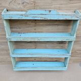Burmese teak wall shelf