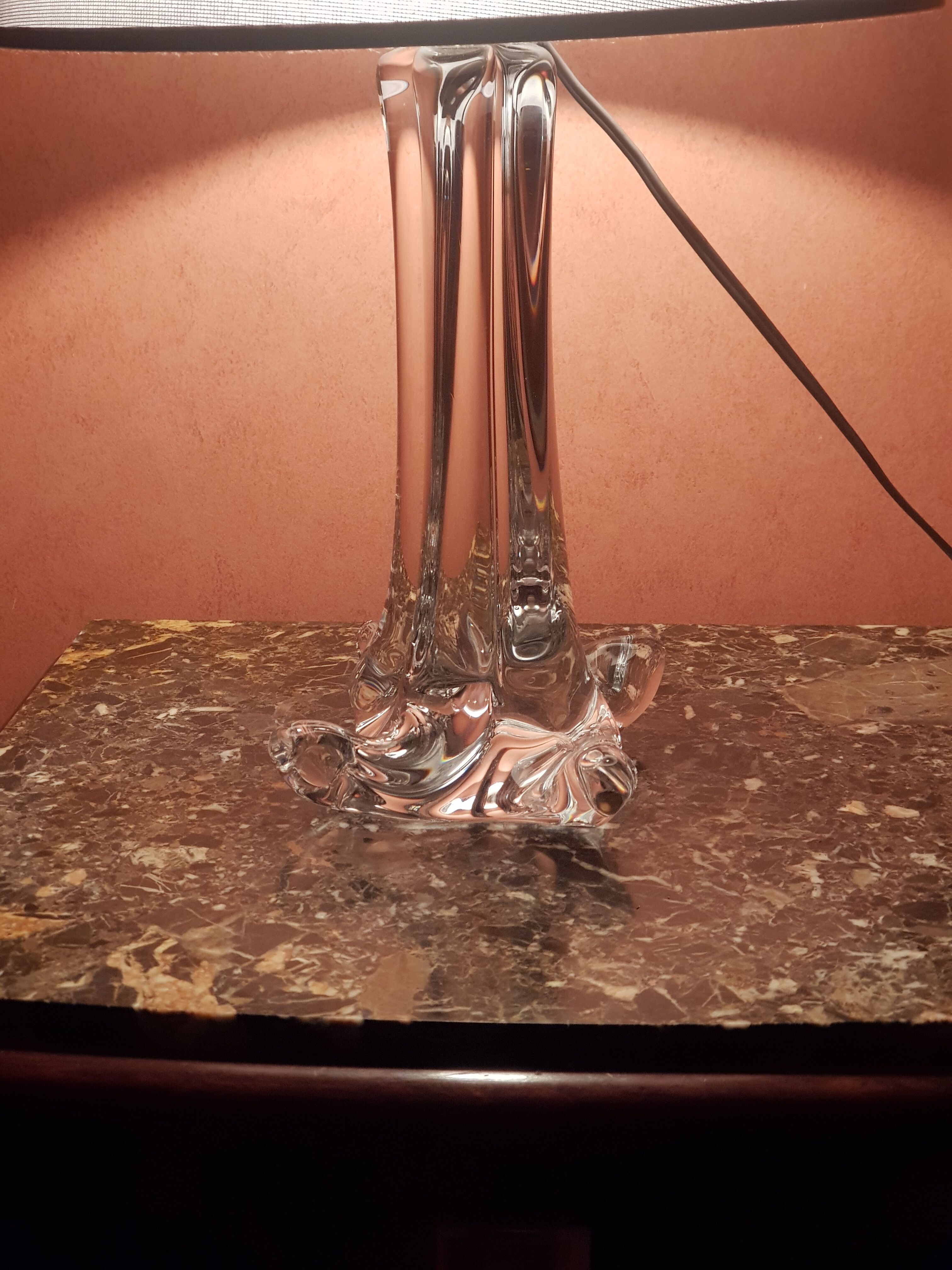 Baccarat crystal lamp foot