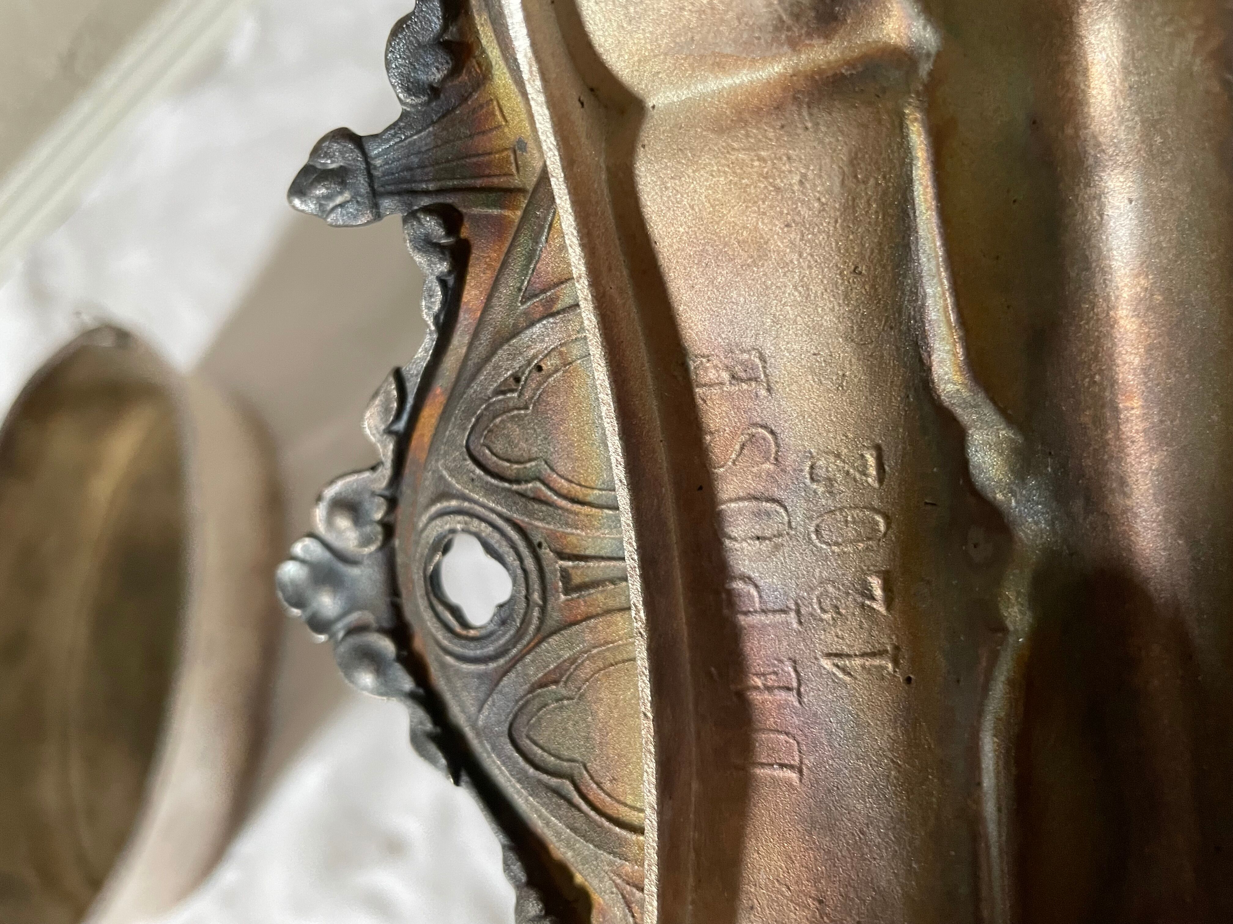 Silver metal planter