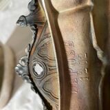 Silver metal planter