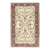 Vintage Turkish Oushak Handmade Wool Cotton Beige Area Rug 125x193