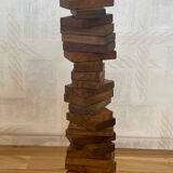 Vintage wooden domino game