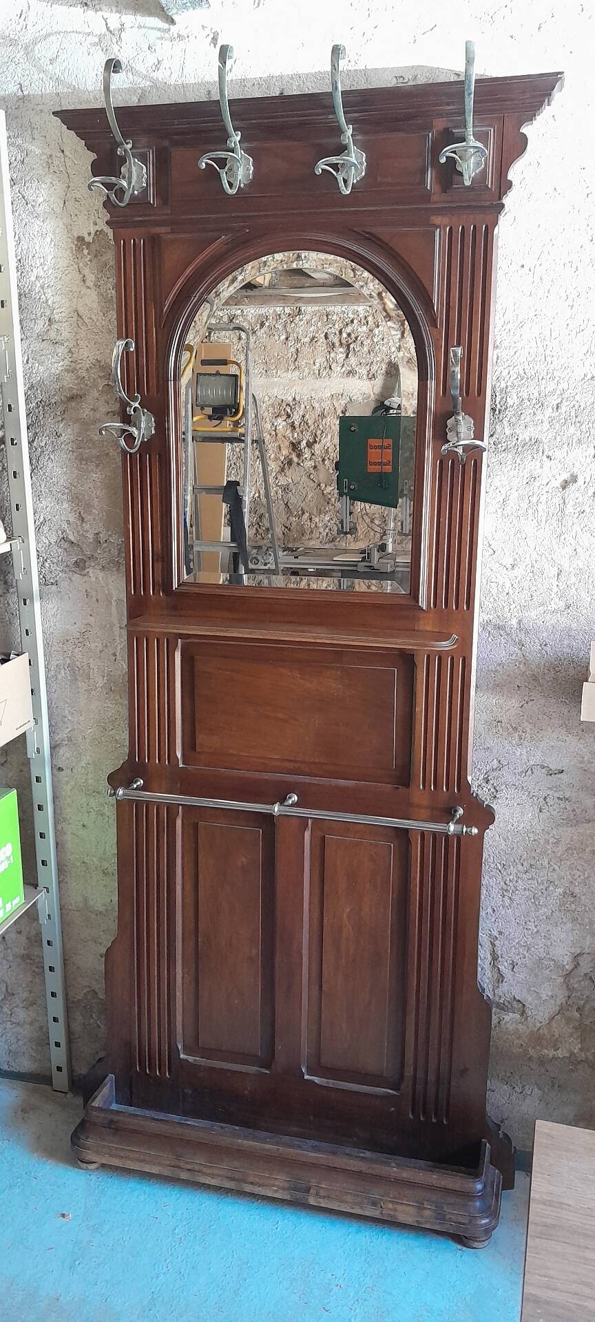 Old coat rack wardrobe