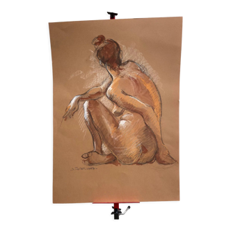 Nude drawing by Catherine Tollet-Loeb