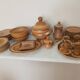 Vintage speckled glazed stoneware table service – 1970s