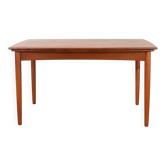 Table à manger extensible en teck danois du milieu du siècle, années 1960.