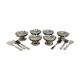Set de 6 coupes à glace et petites cuillières