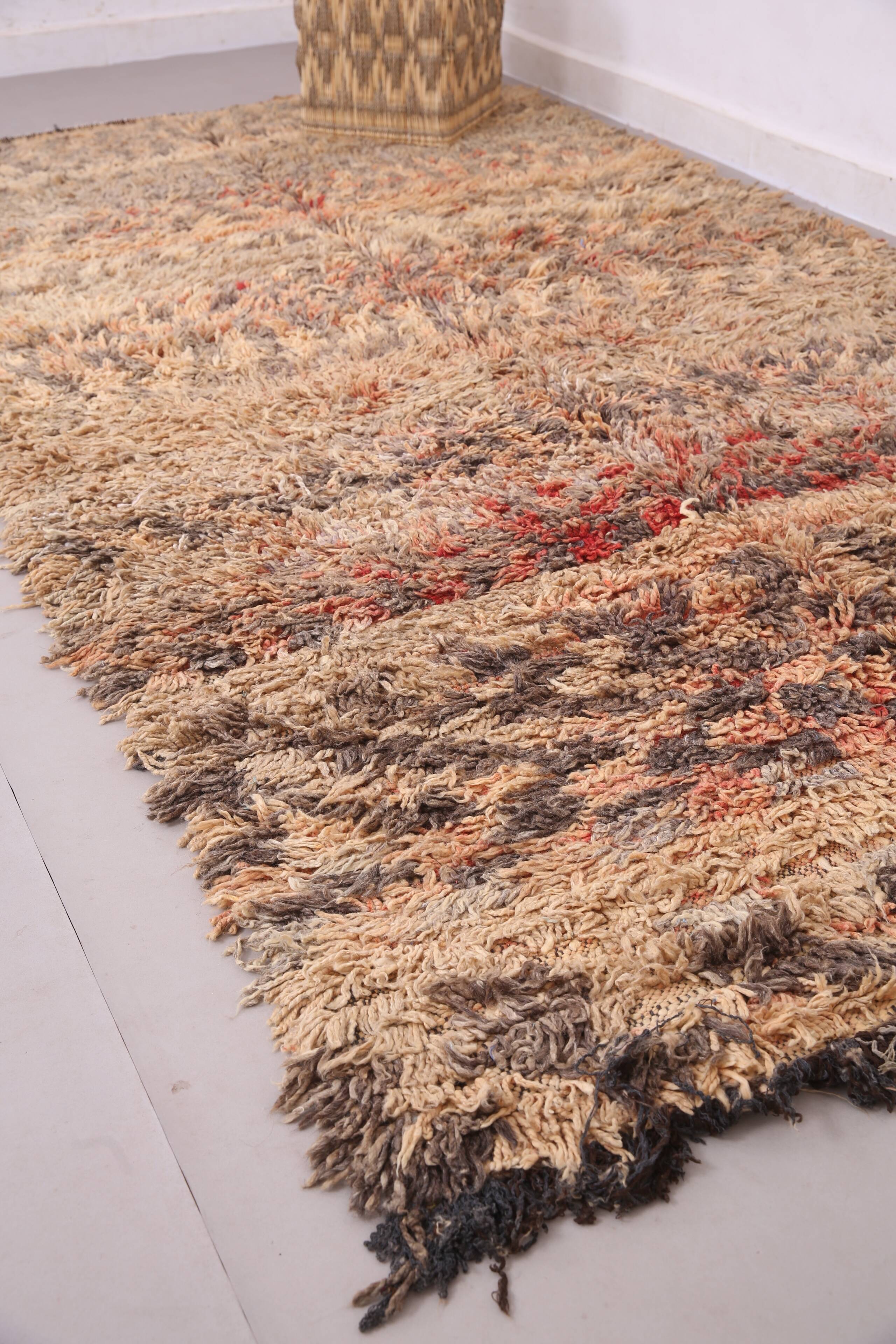 Shag Vintage Moroccan Rug 166 x 318 cm - Old Berber Wool rug handmade