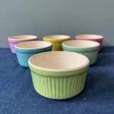 Series of 6 vintage ramekins Digoin France