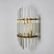 Venini wall lamp, murano triedri glass, italy, 1970