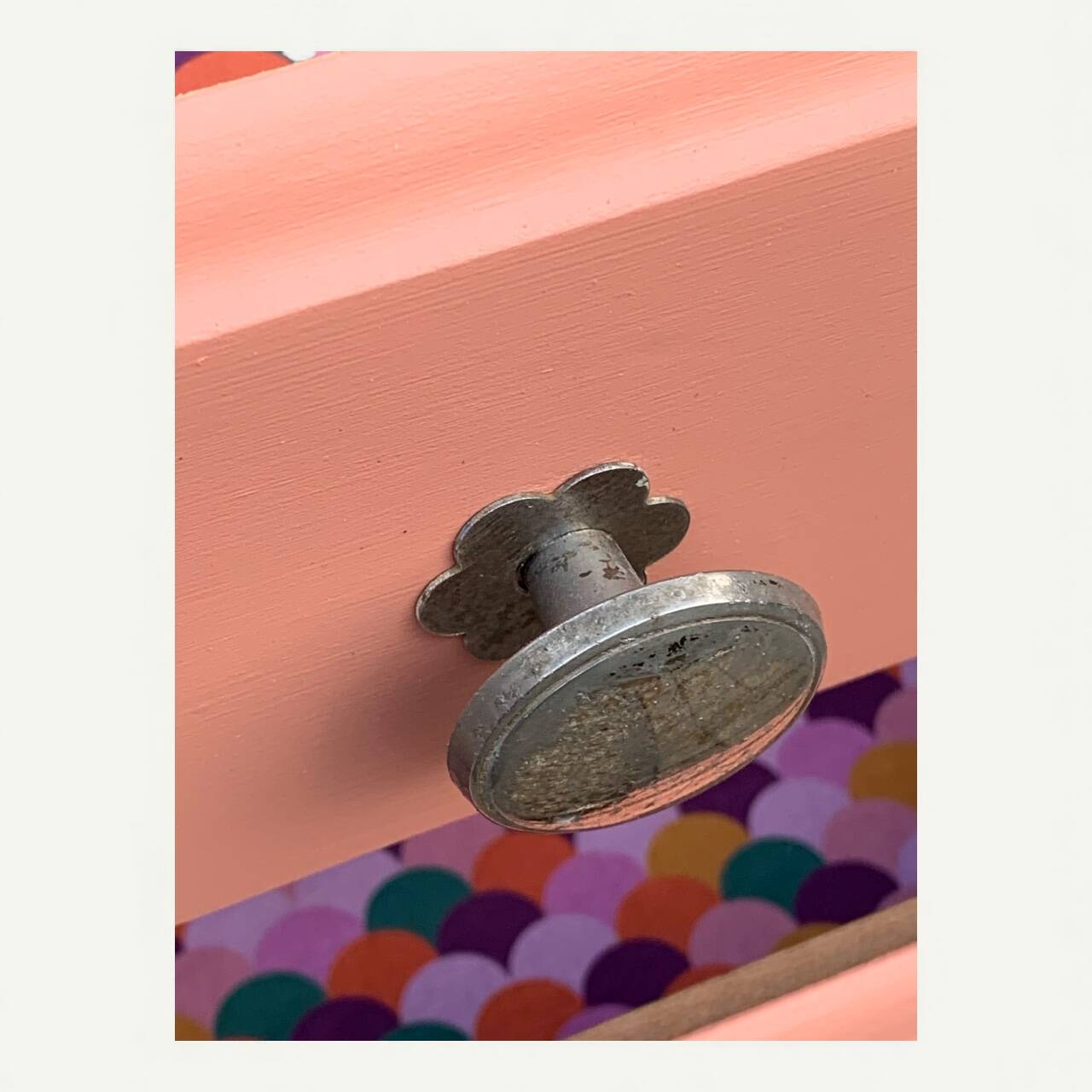 Vintage coral pink weekly planner H120