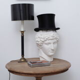 Greek head in matt white plaster