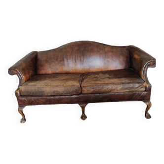 Ancien canapé anglais chesterfield