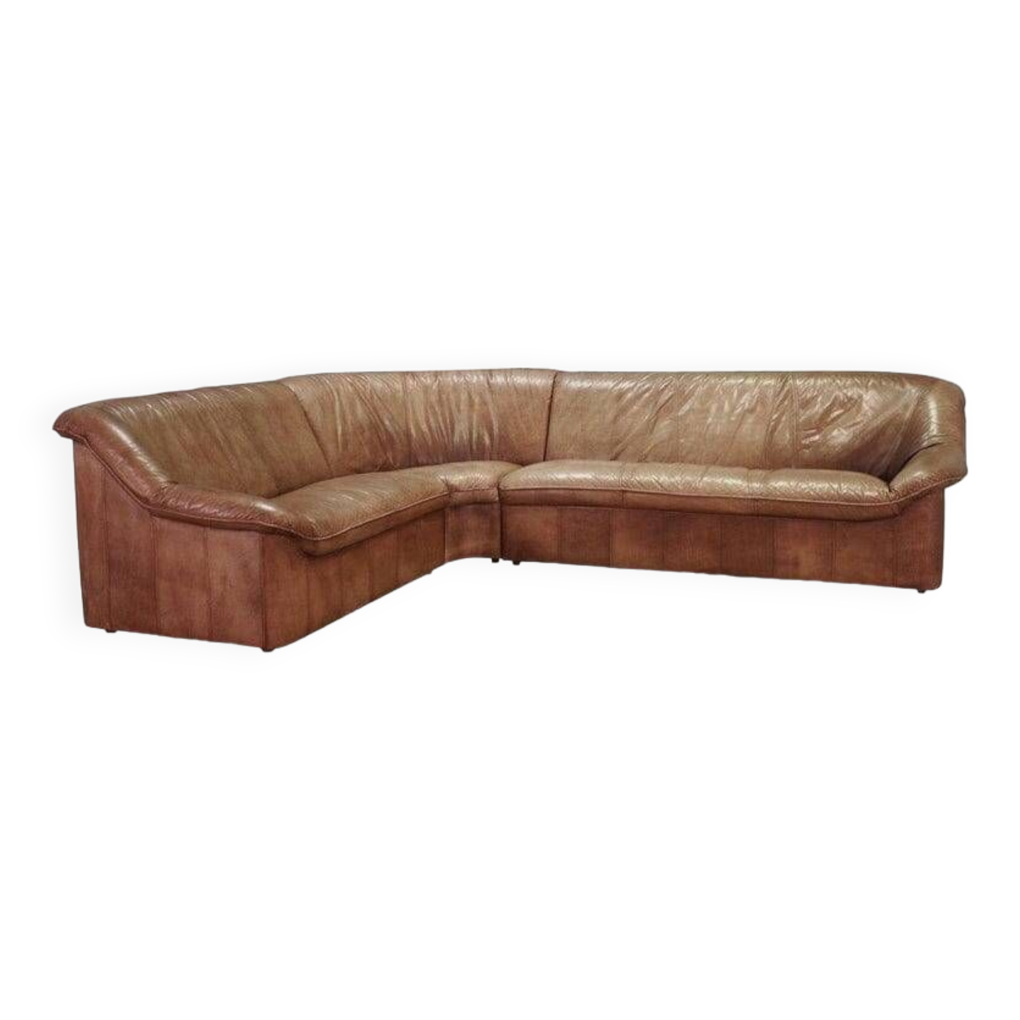 Corner sofa 60 70 vintage leather