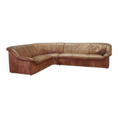 Corner sofa 60 70 vintage leather