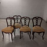 Set of 4 Provencal upholstered chairs Les Olivades