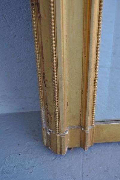 Mirror Louis XVI gilded stucco XIX 133x216cm style